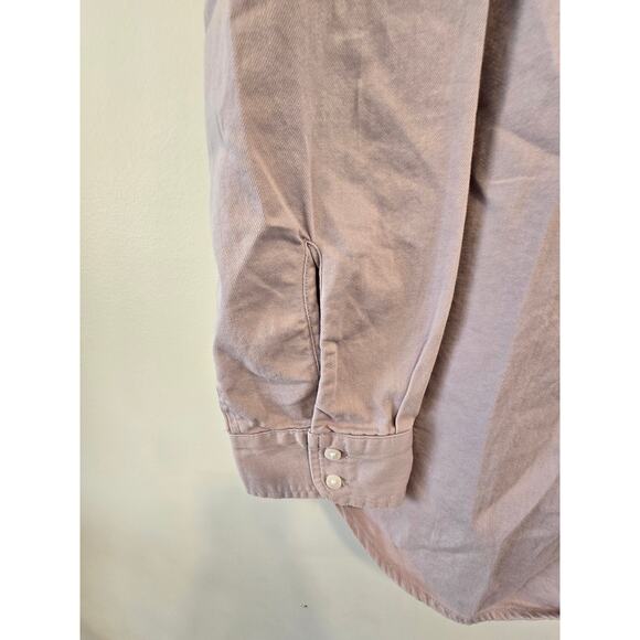 Aerie Boyfriend Oversized Button Down Shirt Pink Long Sleeve Size Large NWOT - Picture 5 of 10